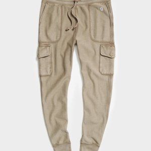 NWT Todd Snyder x Champion Utility Cargo Sweatpant Joggers Beige Brown, Slim Fit